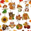 QITHGYD Diamond Painting Autunno 12 Kit Artigianato Halloween, Portachiavi Fai da te per Adulti e Bambini, Autunno Fai da te con Bambini, Idea Regalo per Ringraziamento e Attività di