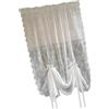 Vdaxvme Tende in voile con ricamo in pizzo bianco con tasche per asta, per soggiorno, camera da letto, cucina, 150 cm, in voile ricamato