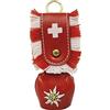 Fan-O-Menal Campana Mucca Metallo - Campanella - Svizzera - Verniciato Bianco - 31602