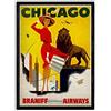 Nacnic Vintage Poster Chicago. Fogli per decorazione d'interni con le immagini pubblicitarie d'epoca e antichi. Dipinti retrò arredamento. formato A3