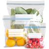 LZPLJLWS Sacchetti Gelo 90 Pezzi Set Buste Trasparenti Riutilizzabili 3 Formati Piccoli Medi Grandi Senza BPA per Congelatore Microonde Conservazione Cibi Frutta Verdura Carne Uso Domestico e Viaggio