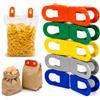 Generico SET 20 Pinze Chiudi Pacco Multicolor, Mollette Chiudi Sacchetti a Pressione, Clip per Alimenti e Buste, Riutilizzabili per Pasta, Riso, Crackers, Pane e Snack, Organizzatori Cucina