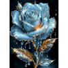 AIRDEA Rosa Diamond Painting, Rosa fantasy Diamond Painting Kit Completo, Diamantini Crystal Art Hobby Creativi Adulti Decorazione per Casa 30x40 cm
