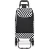 Kono Carrello per la spesa pieghevole, leggero e impermeabile, 2 in 1, con borsa refrigerante isolata, carrello staccabile per salire le scale per generi alimentari (nero aggiornato)