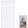 Lunaanda Tenda a Filo per Porta Finestra, 100 x 200cm Pannello Tenda a Fili | Pannello Fly Schermo Divisorio Nappa Tendine per Porte, Porta Ingresso, Windows, Casa Decorazione, Evento Decorazione