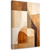 Feeby Quadro su Tela Non Tessuta - Stampa Su Tela - Composizione geometrica nei toni del beige - 20x30 cm - Decorazione Murale - Moderno Soggiorno - quadri moderni soggiorno - poster