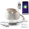 Ahorraluz Striscia led 220v RGB con Alexa e Google Home. WIFI (App) e telecomando 16 colori Striscia impermeabile IP67 WATERPROOF (2 metri)
