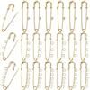 SUNNYCLUE 1 Scatola 30 Pezzi 3 Stili Spilla di Sicurezza in Oro Piccole Spille da Kilt in Metlega Sfuso Ferro Resistente Fermaglio Passanti Fermaglio Kilt Spille Risultati con Fori per Cucire Coperte