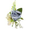 lasuroa Fiore All'Occhiello da Sposa per Uomo, Occhielli con Rose Artificiali da Uomo Decorazione Abito Ballo per Testimoni Dello Sposo e Sposo (Stile 1)
