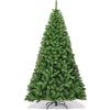 KOMFOTTEU Albero di Natale Artificiale 150/180/210/230/270cm in PVC, Albero di Natale ad Apertura Automatica ad Ombrello con Base, Christmas Tree da Casa (230 cm, Verde II)
