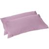 Fazzini Arianna Colorato Coppia federe in percalle, Glicine 20, CM. 52 X 82