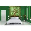 AVA Collections Arazzo da parete verde con albero della vita, in cotone indiano, psichedelico, medio, bohémien, hippie, per soggiorno, camera da letto, telo da spiaggia (verde, 215 x 137 cm)