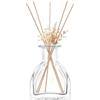 VANTOBEST Bottiglie quadrate in vetro trasparente da 150 ml, ricaricabili, per oli essenziali, profumi, per casa, ufficio, decorazioni artigianali