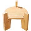 Generic Supporto per dispenser di bevande in legno, base rotonda per brocche d'acqua e distributori di bevande (17 cm)