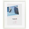 Hampton Frames Cornice per poster A3 30x42 cm bianca effetto legno, plexiglass infrangibile, montaggio a parete verticale/orizzontale, per foto, certificati, poster