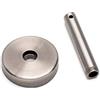 Ikea - Supporto per Cavo per Tenda in Acciaio "Dignitet", per Angolo, in Acciaio Inox, Color Argento