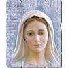 F.LLI BONELLA Fratelli Bonella | Quadro In Legno Sagomato Stile Vintage della Madonna di Medjugorje f.to 10,7x13,3 cm | Made in Italy