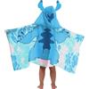 Jay Franco Lilo & Stitch - Poncho Telo Avvolgente con Cappuccio 56 x 130 cm, 100% Cotone, per Bambini