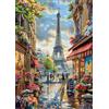 GLXPOG Kit per pittura con diamanti 5D a tema Parigi, per adulti, fai da te, Torre Eiffel, pittura artistica con gemme rotonde complete, perfetta per rilassarsi e decorare le pareti della casa, 30 x