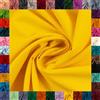Die Stofftante Tessuto di cotone HEIDE 100% cotone, 42 colori, coupon (senza merce al metro), larghezza circa 150 cm, ca. 160 g/m², certificazione Oeko-TEX Standard 100 (giallo 312, 0,5 m)