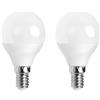 VoltShine LED G45 E14 7W, confezione da 2. Risparmia energia con questa lampadina efficiente e luminosa, qualsiasi spazio. Resistenza e luce calda in un design compatto. Ideale per la tua casa.