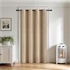 MIULEE Tende Oscuranti Termiche in Velluto Doppia Faccia 280GSM - Tenda Isolante a Occhielli per Interni, Freddo e Caldo, 1 Pezzo, L 132 x A 245 cm, Beige Chiaro