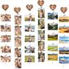 Vasemouh Cornici Foto Multiple da Parete,Collage Fotografico con Mollette