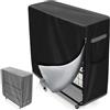 Garvee Custodia Protettiva Impermeabile Per Letto Pieghevole/Brandina | Cerniera + Cordino - Antipolvere e Anti-UV - Forum Ventilazione - Nero - 99x38x114 cm