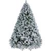 ROTEX Albero di Natale innevato ad apertura rapida ad ombrello super folto cm 180-210 - 230-270