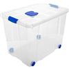 Acan Tradineur - Scatola portaoggetti in plastica - Contenitore per riporre libri, vestiti, coperte - N. 8-44 x 61,5 x 46,5 cm - 86 litri