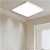 Ouyulong Lampada a LED da soffitto 30 x 30 cm, plafoniera LED da soffitto quadrata 36 W, impermeabile IP44, 4100 lm, bianco naturale 4500 K, lampada a LED per cucina, bagno, soggiorno, camera da letto
