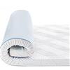 BedStory Topper in gel 120 x 200 cm, altezza 7,5 cm, in gel memory foam, H2 & H3, con rivestimento rimovibile e lavabile