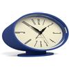 Newgate® Ronnie sveglia | Design ovale retrò | Finitura blu morbida in gomma | Ideale per comodino, scrivania o scaffale | Accessorio moderno e retrò per camere da letto e ufficio di metà secolo