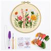 Wusejosapi Kit di Punch Needle, Accessori per Ricamo, Kit per Principianti DIY Fiori per Hobby, Lezioni d'Arte, Decorazione da Parete, Regali per Compleanni e FESTIVITÀ