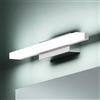 Mai & Mai Lampada da Specchio LED per Bagno, 40cm, 9W, 6000K | Applique Specchio Luce Bianca Fredda, Luce per Trucco, Illuminazione da Parete, Cromo, Spiegelstrahl