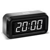 Timegyro piccola parete/scaffale/scrivania digitale orologio con batteria a display da 1,2 operata. Batterie 4pcs possono mantenere il tempo visualizzare giorno e notte per più di un anno