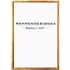 Rahmendesign24 - Cornice con giunti nascosti Oslo per quadri su tela e tele 70 x 100 con foglia d'oro