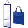 Jvjggag Specchio a figura , da appendere, infrangibile, pieghevole, portatile | Specchio da parete in acrilico, 108 x 28 cm, per porta, parete, scrivania, viaggio, campeggio, dormitorio, trucco, danza