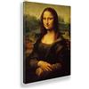 Giallobus - Quadro - Leonardo Da Vinci - Gioconda - Tela canvas - 50x70 - Pronto da appendere - Quadri moderni per la casa