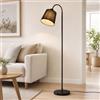 meoaow Lampada da terra ad arco vintage 160 cm E27 per soggiorno, senza sorgente luminosa