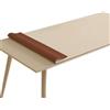 moismk Tovaglia Facile da Pulire in Pelle Sintetica, Copritavolo Impermeabile Antimacchia e Antiscivolo, Durevole per Tavolo da Pranzo e Ufficio, Taglio Su Misura(Beige,50x100cm)