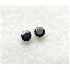 NATURAL ROSE CUT DIAMONDS 2.8mm Nero Diamante Paio Naturale Sfaccettato Rotondo