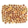 Egemdiamond Rotondo Taglio Diamante Naturale Arancione Giallo Zaffiro 105pcs 3.04ct 1.7mm