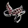 Egemdiamond 925 Anello Argento Sterling Rotondo Rodolite Naturale Gemma No USA Import Tasse