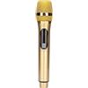 Goshyda Microfono Senza Fili, di Microfono Palmare Cordless Bluetooth per Karaoke, con Display a LED Intelligente, Segnale Stabile, per Conferenza Domestica All'aperto, per Telefono Pad TV(oro)