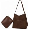 SENDEFN Borsa Tracolla Donna, Borsa a Spalla con Cinturina Regolabile | Borsa Shopper Donna in Suede, Borsa a Mano con Piccola Borsa, Grande Capacità Hobo Bag per Viaggi, Lavoro, Shopping