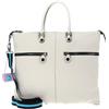 Gabs Pelle borsa a tracolla G3 Plus TG Ruga Tasca Laterale Shoulder Bag Panna bianco