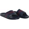 Dirk Bikkembergs Ciabatta uomo BIKKEMBERGS a fascia mare o piscina slide beachwear con logo articolo BKK3MSR02 series vertical stripes