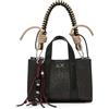 SUN68 Borsa donna a mano/tracolla mini bag glitter nero B27SU14 Y46233