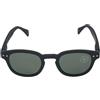 IZIPIZI OCCHIALI SUN POLARIZED MOD. C BLACK GREEN LENSES | Occhiali da sole - Forma #C: quadrata, decisa, chic - Lenti polarizzate 100% UV categoria 3 - Modello unisex e universale -